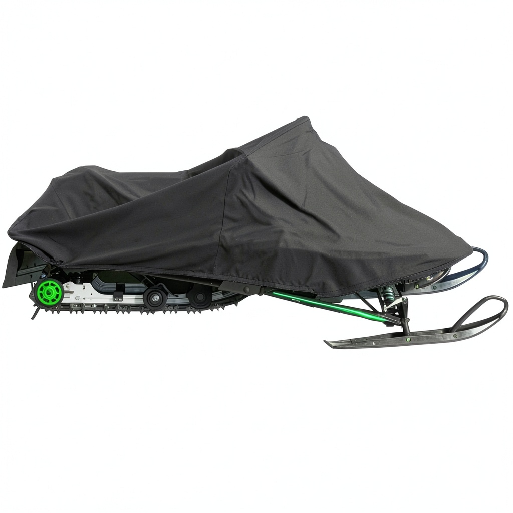 Yamaha Sidewinder snowmobile covered in snowy environment