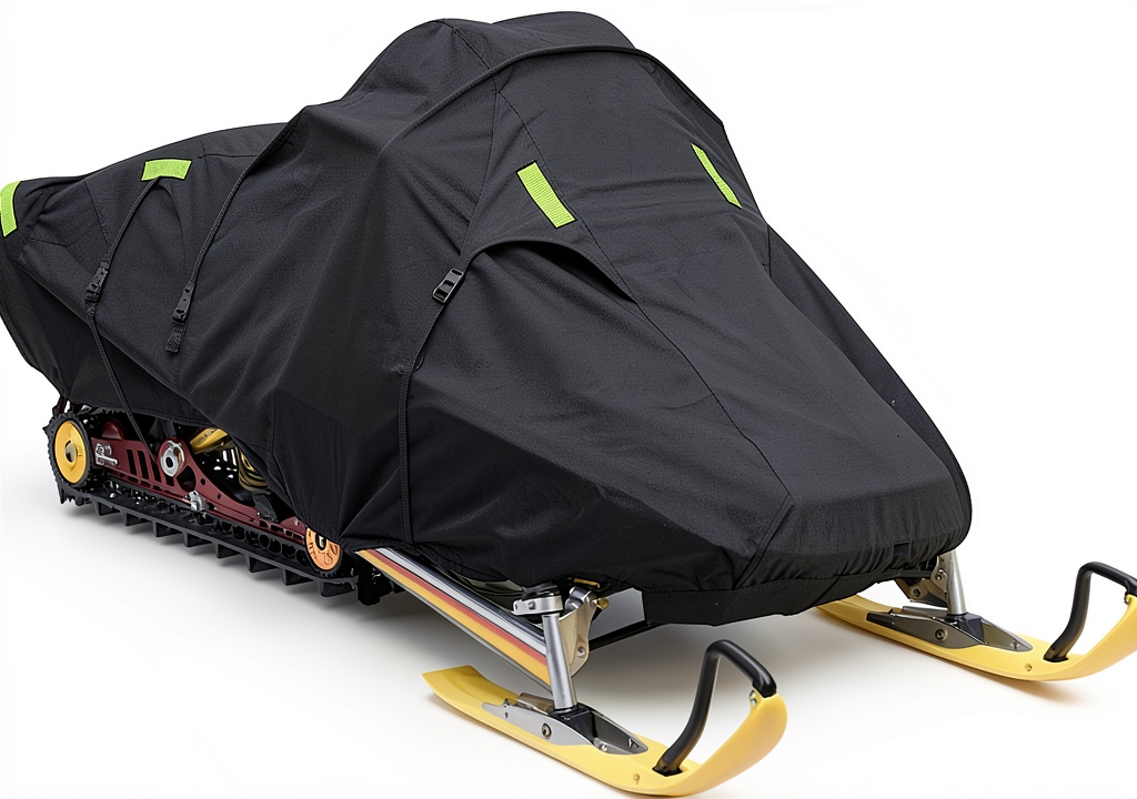Yamaha Snowmobile Cover in use