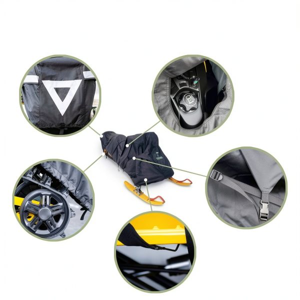 T TERRE Waterproof Snowmobile Cover for Polaris Ski-Doo-1