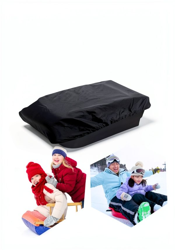 Wshxjzyay Ice Fishing Sled Cover Black Tarpaulin-6
