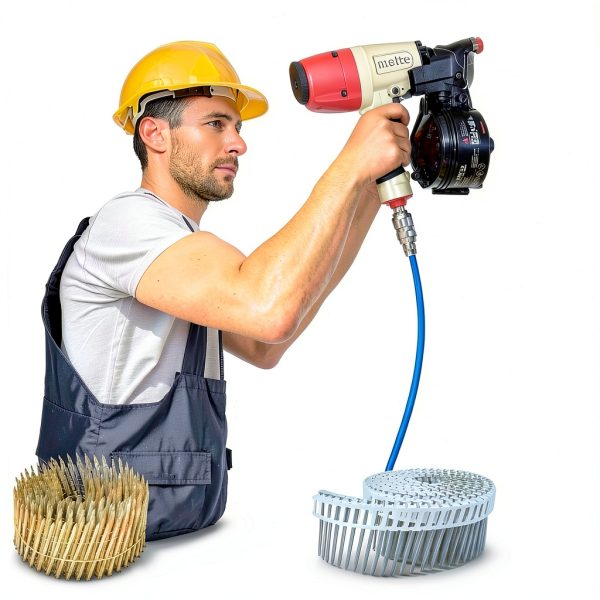 meite CN65S Pneumatic Coil Siding Nailer Aluminum Alloy-1