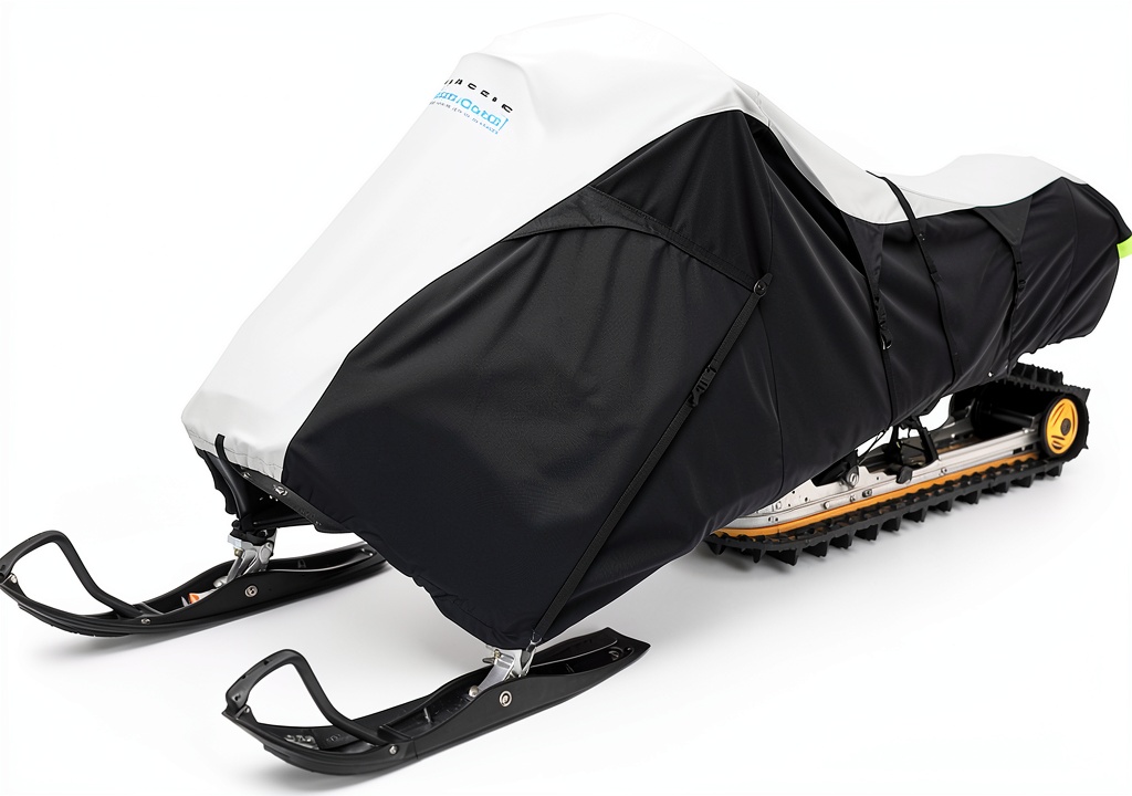 Snowmobile cover in use