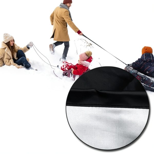 Wshxjzyay Ice Fishing Sled Cover Black Tarpaulin-2