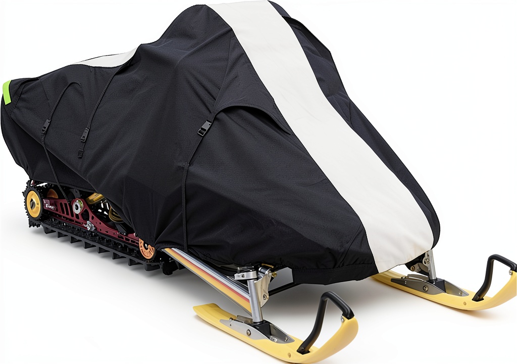 Yamaha Snowmobile Cover in use