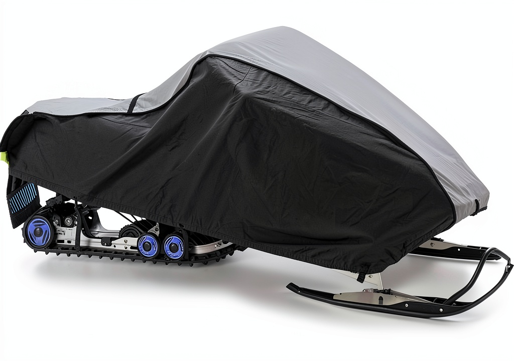 Snowmobile cover in use