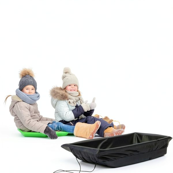 Wshxjzyay Ice Fishing Sled Cover Black Tarpaulin-3
