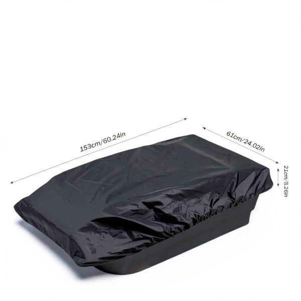 Wshxjzyay Ice Fishing Sled Cover Black Tarpaulin-1