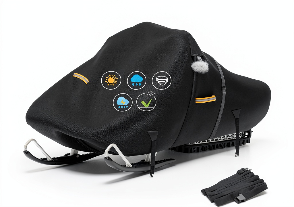 Snowmobile cover made of extra thick 420D oxford fabric