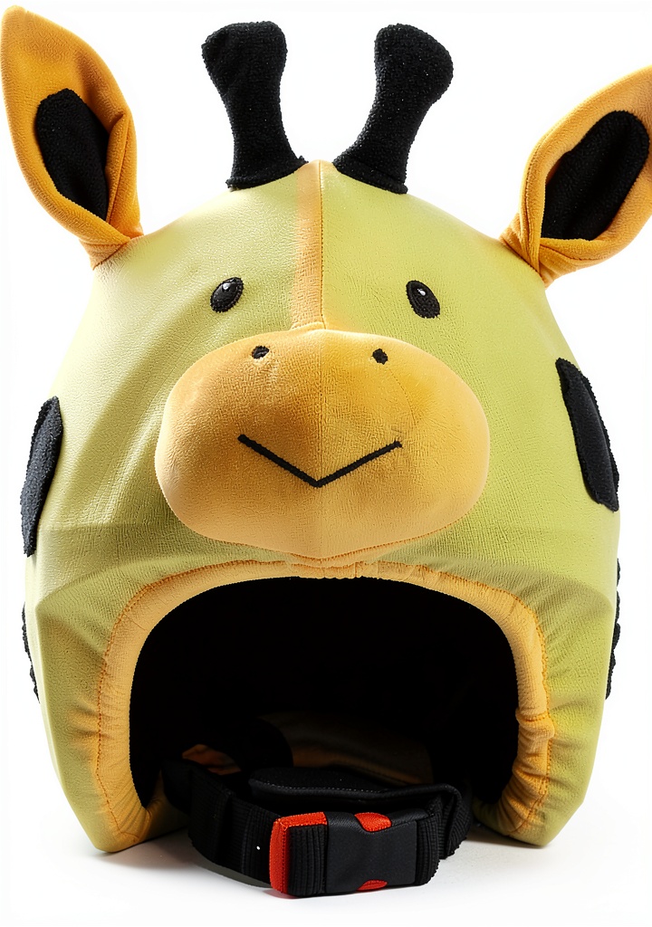 Snowmobile helmet cover in use