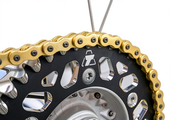 TUSK X Ring Motorcycle & ATV Chain Gold Plated Low Friction 520-6