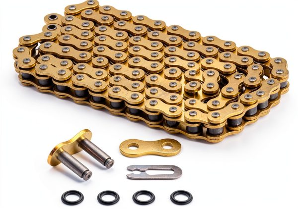 TUSK X Ring Motorcycle & ATV Chain Gold Plated Low Friction 520-7