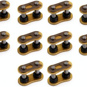 MOTOMASTER Motorcycle Chain Master Link 520 10pcs Black O‑Ring Fit-0