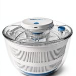 Electric Round Salad Spinner 4Qt Jinhua Huamao - Hands Free Capacity-0