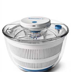 Electric Round Salad Spinner 4Qt Jinhua Huamao - Hands Free Capacity-0