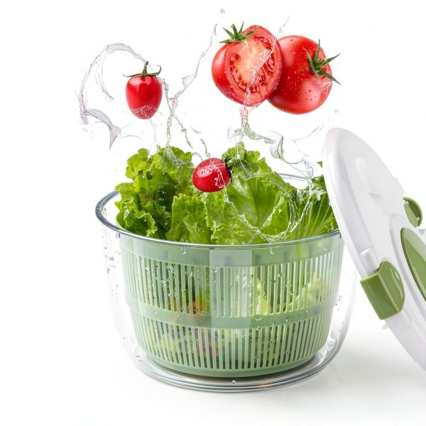 TOPROAD Salad Spinner 5L Vegetable Washer Dryer with Bowl and Colander-3