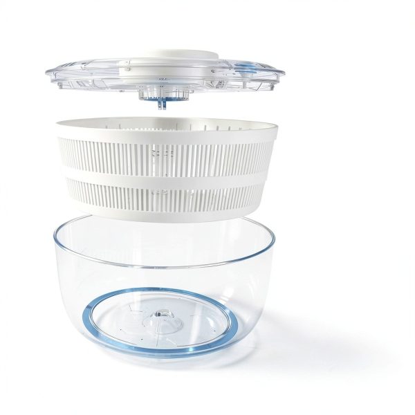 Electric Round Salad Spinner 4Qt Jinhua Huamao - Hands Free Capacity-3