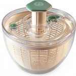 Martha Stewart 6.3 Qt Salad Spinner Fruit Washer Strainer White Green-0