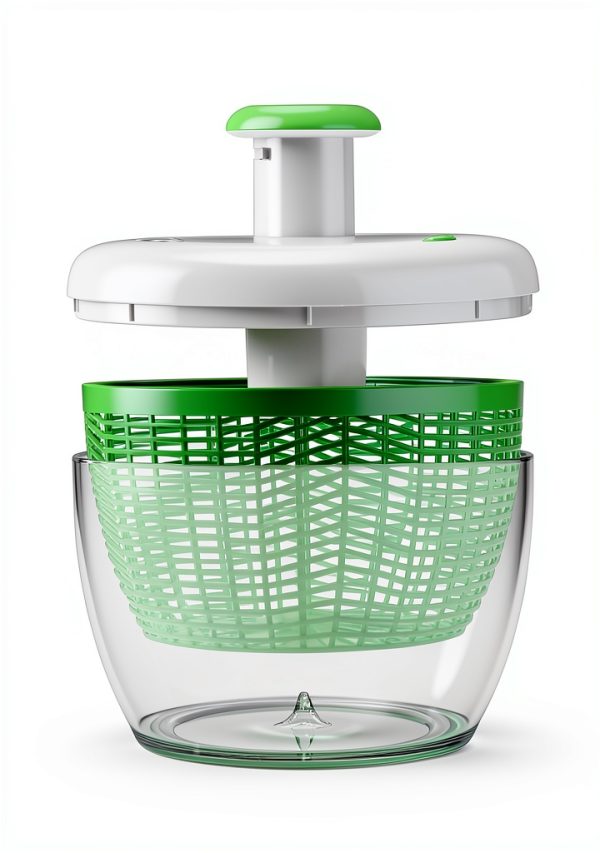 Farberware Easy to use pro Pump Spinner with Bowl, Colander and Built in draining System for Fresh, Crisp, Clean Salad and Produce, 6.6 quart, Green-7