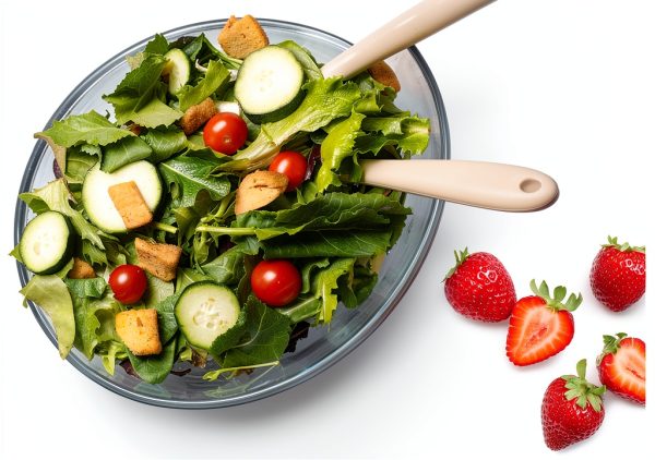 Glass Salad Spinner 6.3QT Jarelli – BPA-Free Bowl, Press Lid-5