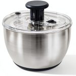 CAROTE 6.4 Qt Stainless Steel Salad Spinner, Large Lettuce Washer for-0