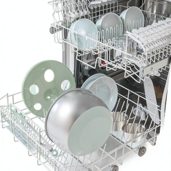 KITHELP Stainless Steel Salad Spinner Large, Vegetables Fruits Wash Bowl with Strainer, Lettuce Spinner Dryer for Efficient Salad Preparation 5.3Qt-5