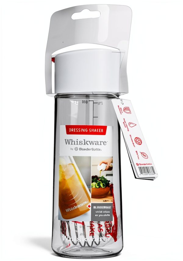 Whiskware Salad Dressing Shaker with BlenderBall Wire Whisk, Tritan-0