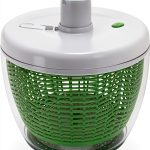 Farberware Easy to use pro Pump Spinner with Bowl, Colander and Built in draining System for Fresh, Crisp, Clean Salad and Produce, 6.6 quart, Green-0
