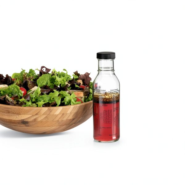 Kolder Salad Dressing Mixer Bottle with 8 Classic Recipes, Glass, 13-Ounce Capacity-2