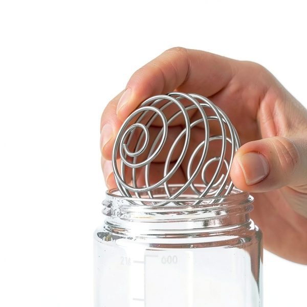 Whiskware Salad Dressing Shaker Glass with BlenderBall Whisk 2.5 Cup-2