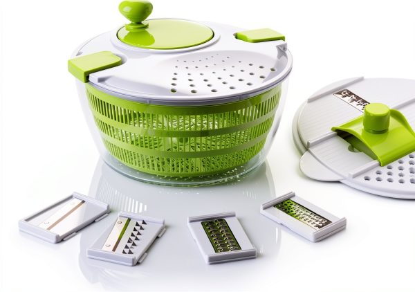 7 in 1 Multifunction Kitchen Gadget Set 4L Salad Spinner by UFX-0