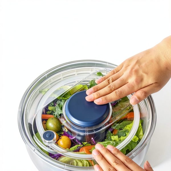 CAROTE 6.4 Qt Stainless Steel Salad Spinner, Large Lettuce Washer for-2