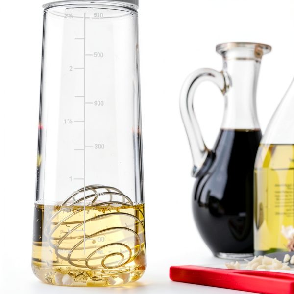 Whiskware Salad Dressing Shaker Glass with BlenderBall Whisk 2.5 Cup-5