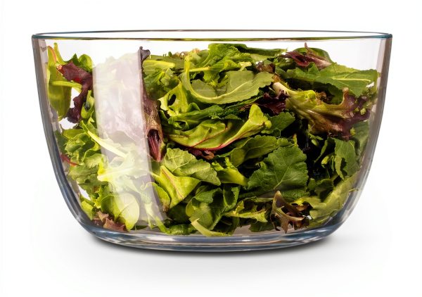 Glass Salad Spinner 6.3QT Jarelli – BPA-Free Bowl, Press Lid-4