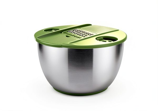 Stainless Steel Salad Spinner SUSTEAS 4.25Qt 5 Blade-4