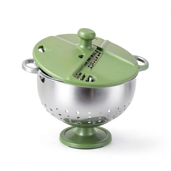 Stainless Steel Salad Spinner SUSTEAS 4.25Qt 5 Blade-2