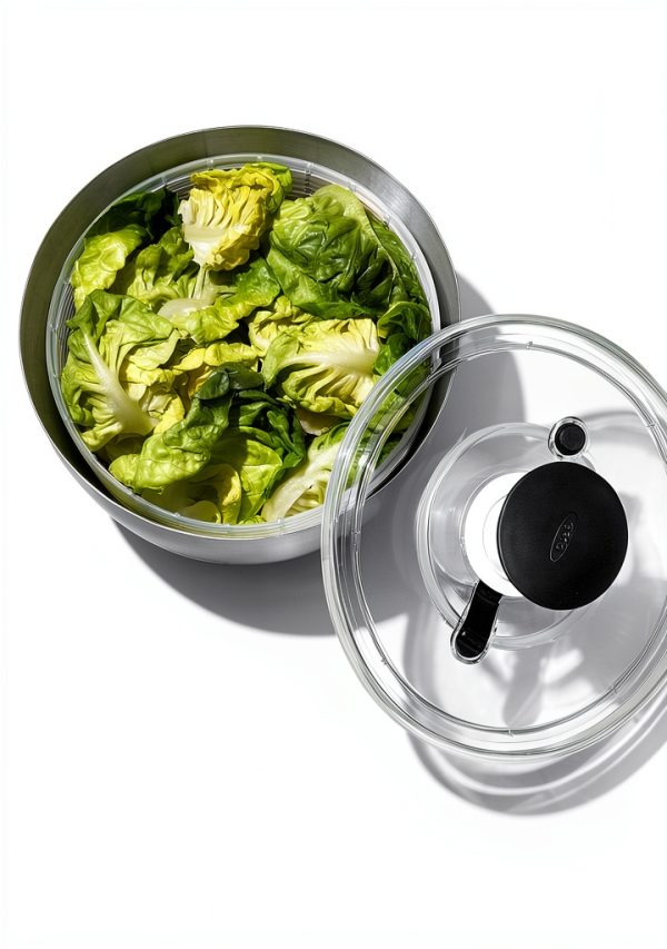 OXO Steel Salad Spinner-2