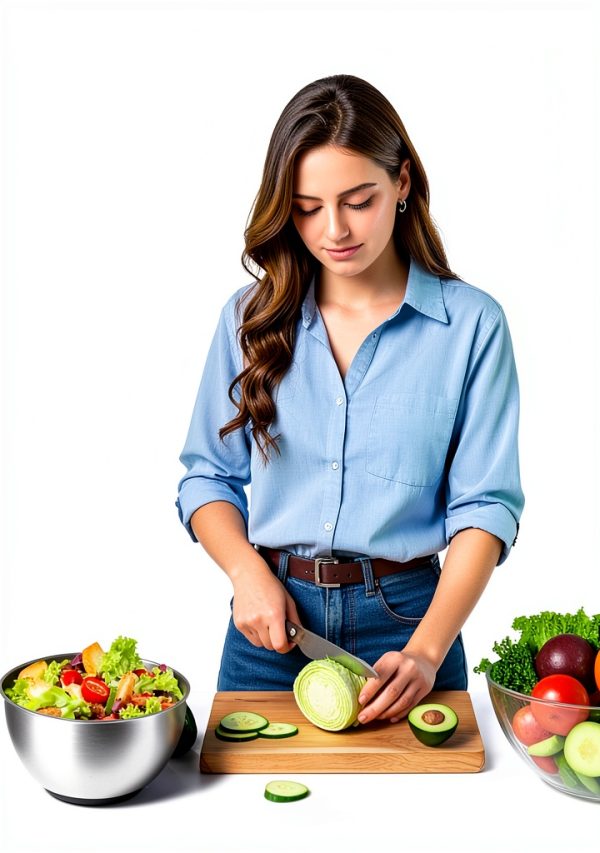 5.3QT Salad Spinner VVAKAM Large Steel Lettuce Spinner with 5 Blade-1