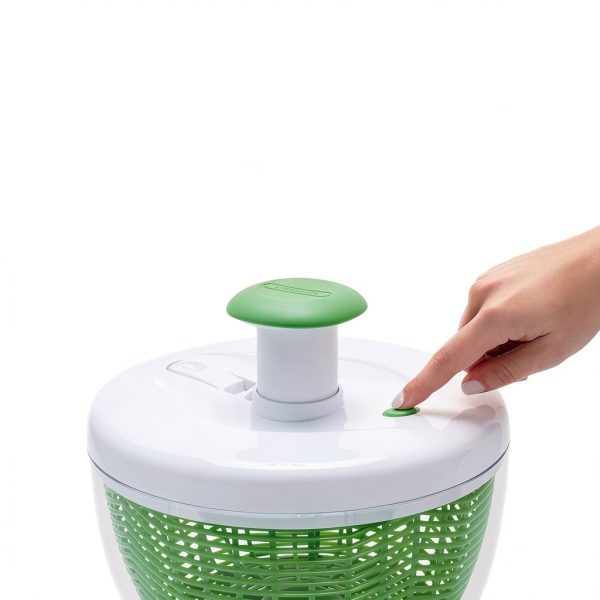 Farberware Easy to use pro Pump Spinner with Bowl, Colander and Built in draining System for Fresh, Crisp, Clean Salad and Produce, 6.6 quart, Green-3
