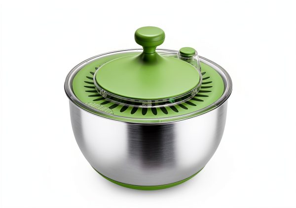 Stainless Steel Salad Spinner SUSTEAS 4.25Qt 5 Blade-1