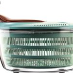 Brigii Salad Spinner, 4.24 Quart Lettuce Spinner with Double Drainage Holes, Salad Dryer for Washing, Spinning, and Draining Greens, Fruits, and Vegetables-0