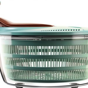 Brigii Salad Spinner, 4.24 Quart Lettuce Spinner with Double Drainage Holes, Salad Dryer for Washing, Spinning, and Draining Greens, Fruits, and Vegetables-0