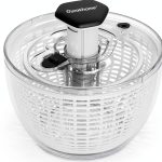 Ourokhome Salad Spinner, One-Handed Large Vegetable Dryer for Greens-0