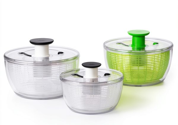 OXO Good Grips Salad Spinner | Lettuce Spinner | Fruit Washer | Fruit Washing Bowl with Strainer | Vegetable Cleaner | Salad Cleaner | Lettuce Washer | 6.22 Quart Capacity-8