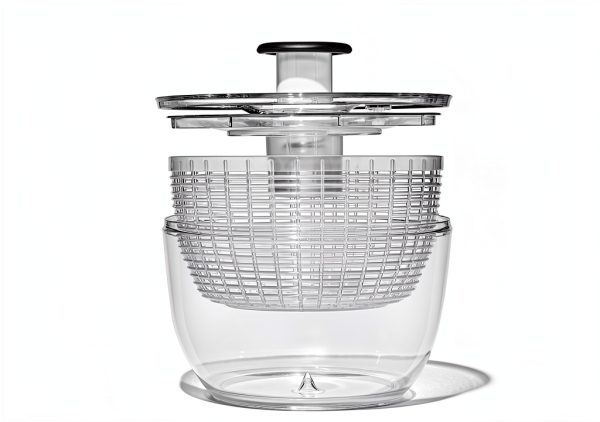 OXO Good Grips Salad Spinner | Lettuce Spinner | Fruit Washer | Fruit Washing Bowl with Strainer | Vegetable Cleaner | Salad Cleaner | Lettuce Washer | 6.22 Quart Capacity-7