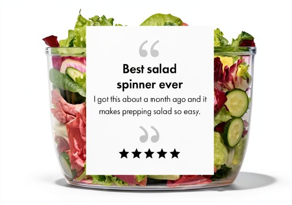 OXO Good Grips Salad Spinner | Lettuce Spinner | Fruit Washer | Fruit Washing Bowl with Strainer | Vegetable Cleaner | Salad Cleaner | Lettuce Washer | 6.22 Quart Capacity-10